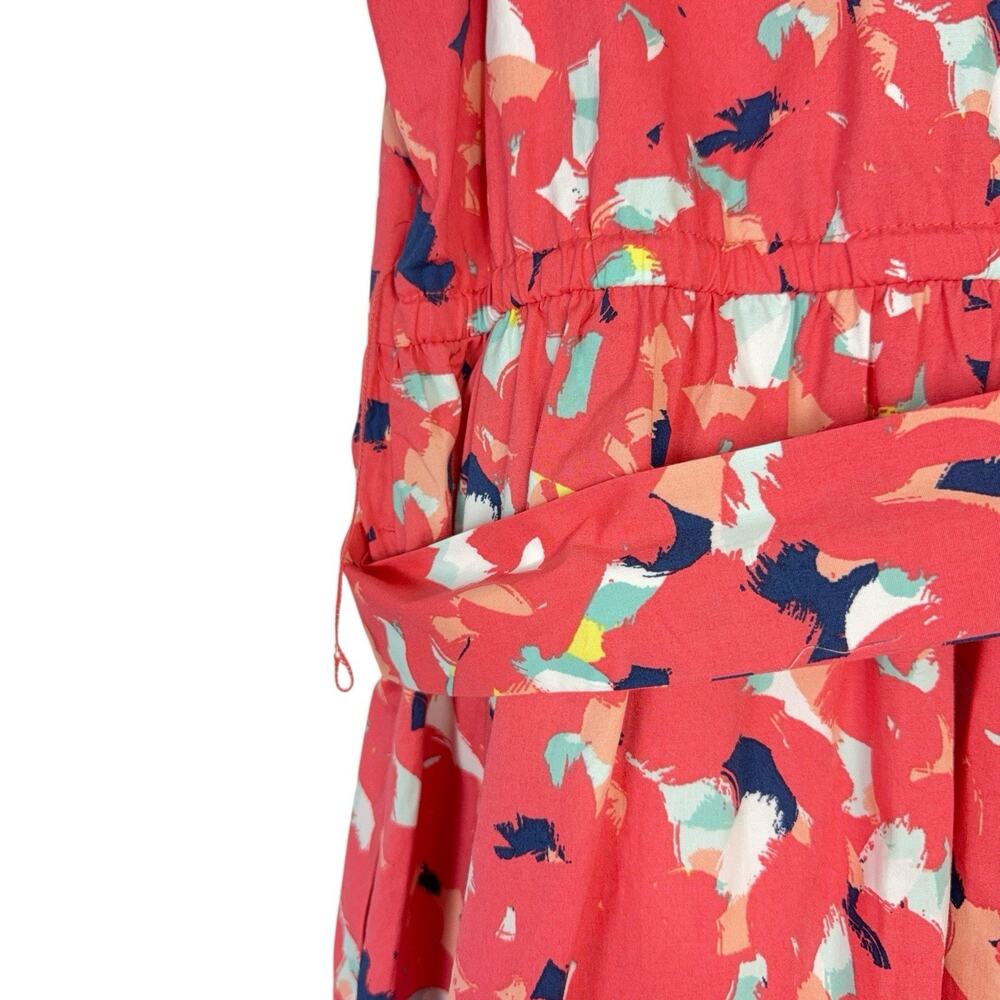 J Jason Wu A-Line V-Neck Cotton Stretch Midi Pinup Style Dress Women Size Medium - Picture 4 of 11